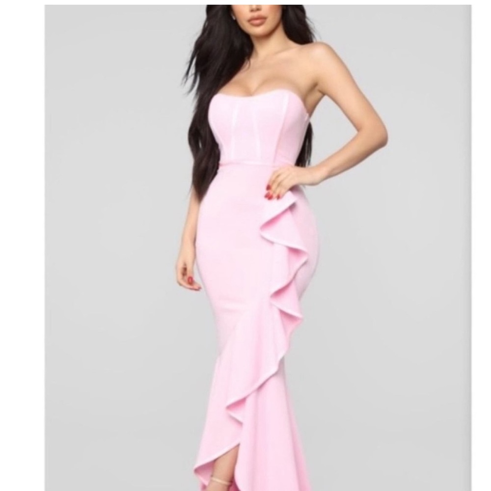 Pink Fashion Nova Gown *worn once